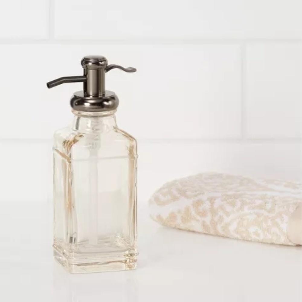 Threshold 12oz Antique Glass Tall Soap Pump Brown - Threshold™ - Picture 2 of 4
